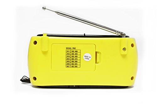 Solar Dynamo Element AM/FM/NOAA Emergency Radio – Crank, USB & Power with Flashlight, SOS Alert & Weather Alerts – Ideal for Disaster Prep, Camping & Survival Kits