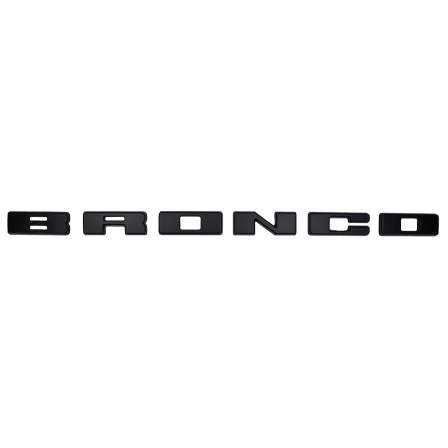 Ford Bronco Genuine OEM Lettering Overlay Kit for Ford Bronco | Matte Black Finish with Easy Installation | M1447BLMB