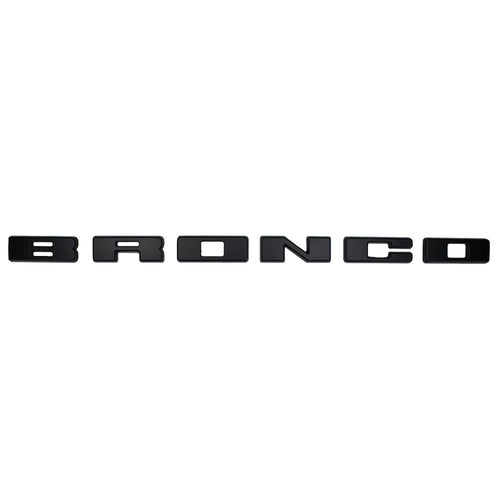 Ford Bronco Genuine OEM Lettering Overlay Kit for Ford Bronco | Matte Black Finish with Easy Installation | M1447BLMB