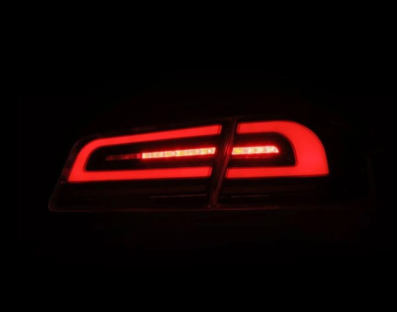 12-21 Tesla Model S AlphaRex LUXX-Series LED Tail Lights - Black