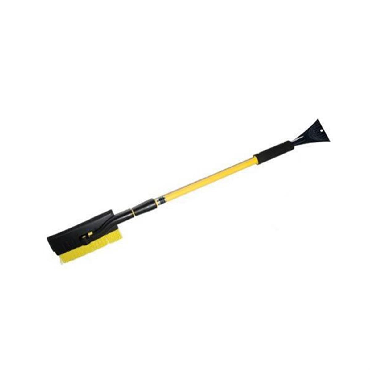 5412PBT SubZero 54" Pivoting Extendable Snowbroom with 8.5" Pivoting Dual Head with Squeegee and Integrated Ice Scraper (Colors may vary)