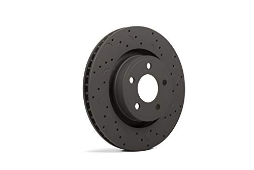 Talon Cross-Drilled and Slotted Solid Rotor, Hawk Performance Brakes, 10.41 in. diameter, 1.53 in. Height