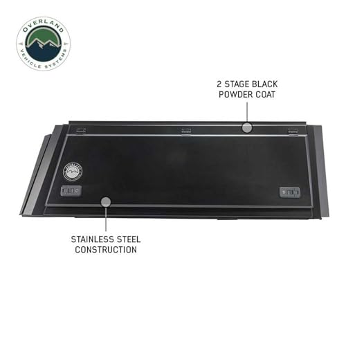 Overland Vehicle Systems - Truck Cap Expedition W/Full Wing Doors W/Full Window, Front and Rear Windows & 3rd Brake Light