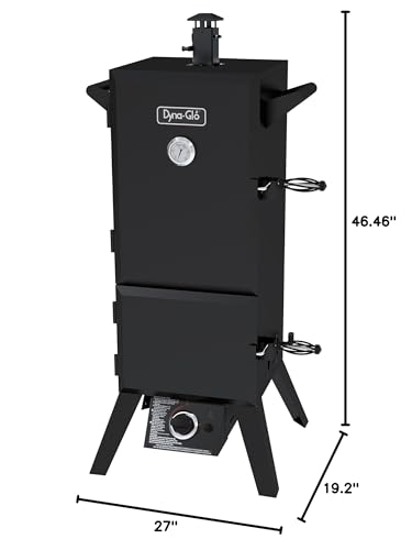 Dyna-Glo 36" Vertical LP Gas Smoker DGY784BDP, Black powder coat