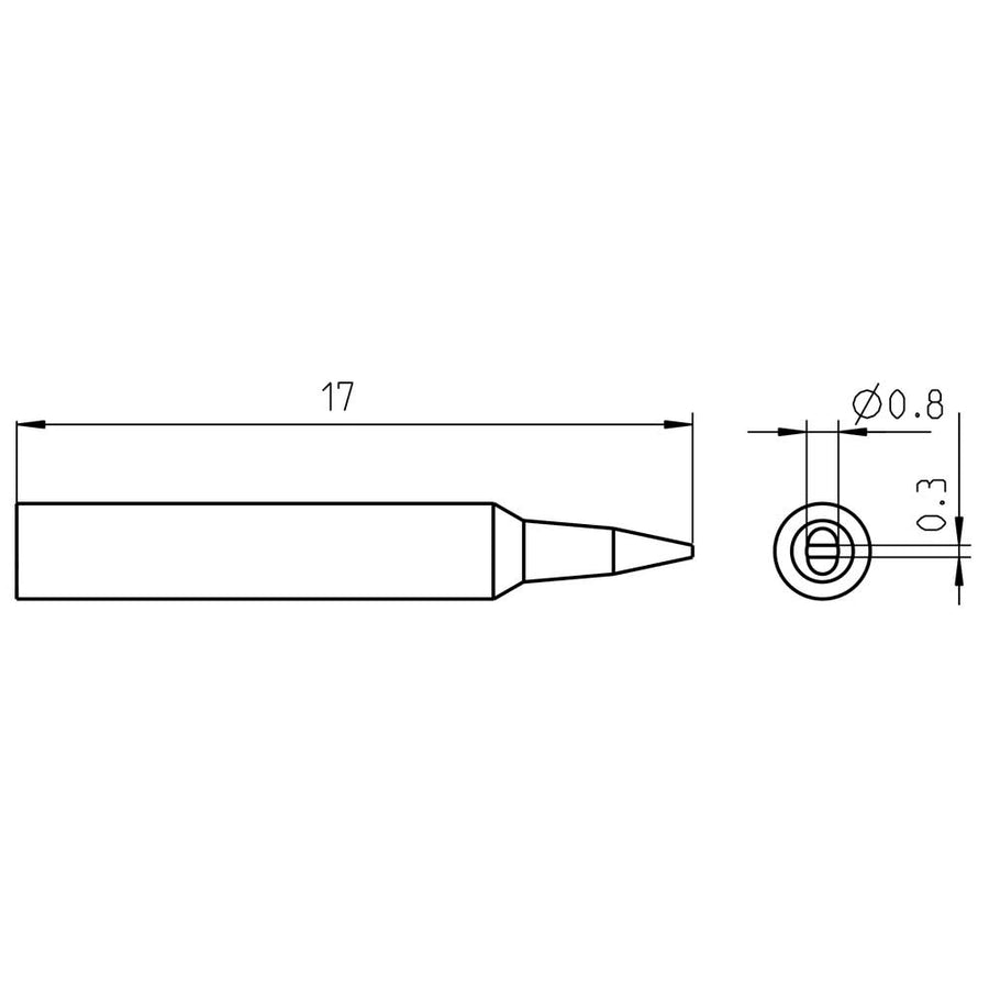 Welding Tool RTP 008 S Tip Chisel 0.8X0.3
