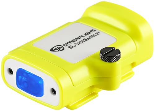 Streamlight 61636 250-Lumen SL-Sidesaddle Hands-Free Universal Hard Hat, Helmet, and Headgear LED Light with Mount and (3) AAA Alkaline Batteries, Yellow