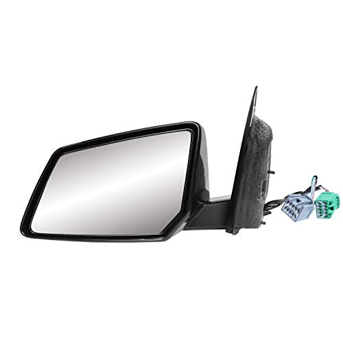 Passenger Side Mirror for GMC Acadia, SATURN Outlook, (textured black w/PTM housing, w/turn signal, w/memory, 1st design, power folding), w/o spot mirror, Heated Power, RH