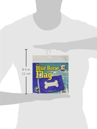 Blue Bone Flag Paws Aboard 4200 - Cute Outdoor Banner, 11.5 x 20 Inches, Double-Sided and Sublimated for All Weather Use, Decoration for Car Windows, Flag Poles, Boats, and Dog Houses.