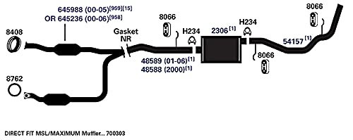 Exhaust Pipe AP Exhaust Products 48589