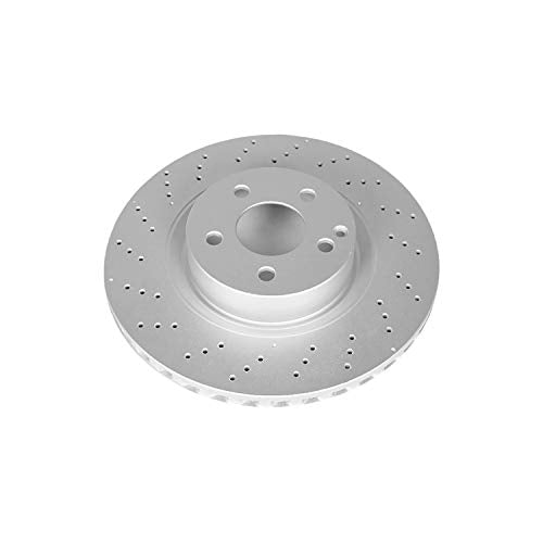 Power Stop front EBR869EVC Evolution Genuine Geomet® Coated Brake Rotor For Mercedes-Benz CL550 2007-2008, Mercedes-Benz S400 2010-2013, Mercedes-Benz S550 2007-2011 [Model Specific]