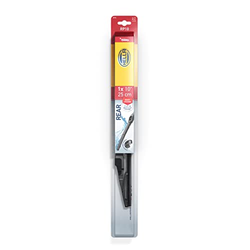 Hella 12 Inch OE Quality All Seasons Streak-Free Rubber Rear Wiper Blade fits select Domestic, Asian and European vehicles / 9XW398114012T