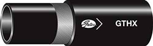 Gates Synthetic Rubber 6GTHXREEL, GTHX Hydraulic High-Temperature Fiber Spiral Hose, SAE 100R6, Maximum Pressure: 400, -40 degrees F to 275 degrees F Temperature Range, 300' Length