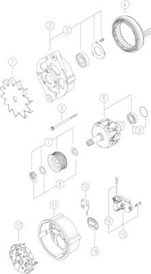 Alternator Mahle - MG24