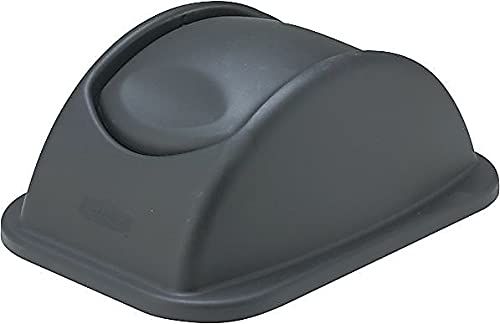 Rubbermaid Commercial Products Wastebasket Lid, Swing Top Compatible with 28QT/7G RCP, Black, Lid Only