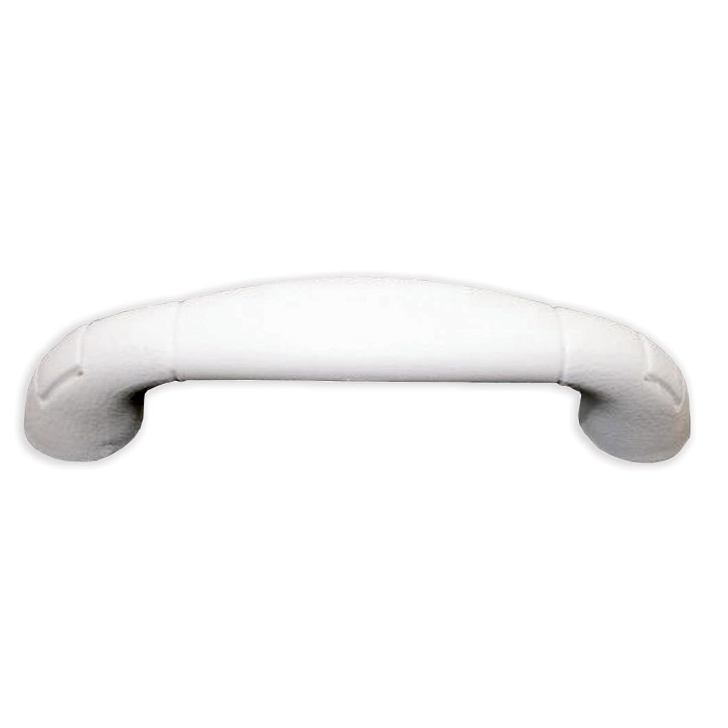 Boat Grab Handle T-H Marine | Molded UV-Resistant Handles Feature Hidden Fasteners | Rubberized and Textured for Improved Grip | 7.5", Fish White