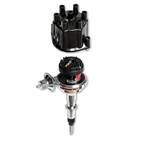 AMC/Jeep/IH L6 Vac Blk Cap Pertronix D161700 Flame-Thrower Billet Distributor