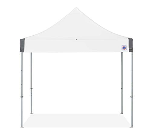 E-Z UP Instant Shelter Endeavor Canopy, 10' x 10', Octagonal-Legged Aluminum Frame, Professional Grade White Top, 100 Sq' of Shade