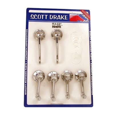 KIT-DH-2 Scott Drake Door Handle & Window Crank Kit Early 1965 Clip-On Type