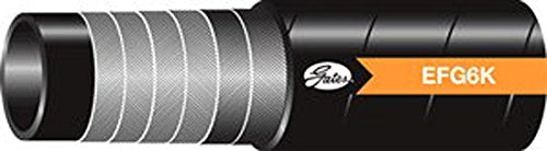 Gates Synthetic Rubber 32EFG6KXLL Spiral Wire Hose, 200' Length, 2" ID, 6000 Working PSI, 40°F to +250°F Temperature Range
