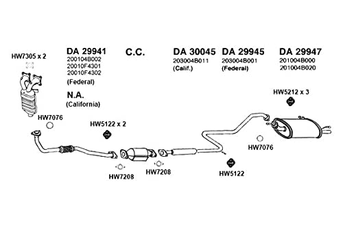 HW7076 Ansa - Exhaust Pipe Flange Gasket