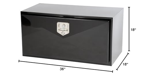 Dee Zee Steel DB-2600 Underbed Tool Box Black, L 36 in. x W 18 in. x H 18 in.