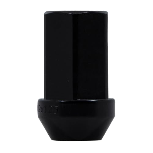 Bulge Alum Gorilla Automotive 44128BK Lug 3/4" 12-1.25 Blk Bulk