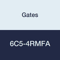 Gates Field Attachable 6C5-4RMFA for C5C, C5D and C5M Hose, SAE Male Flareless Assembly, Steel, 5/16" ID