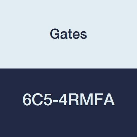 Gates Field Attachable 6C5-4RMFA for C5C, C5D and C5M Hose, SAE Male Flareless Assembly, Steel, 5/16" ID