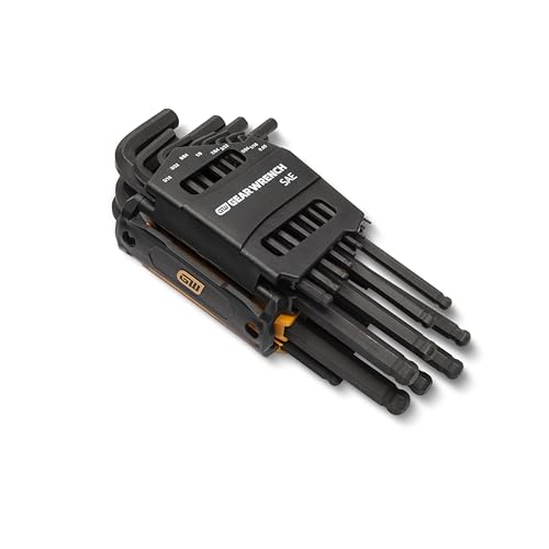 26 Piece GEARWRENCH SAE/Metric Ball End Long Arm Hex Key Set - 83505