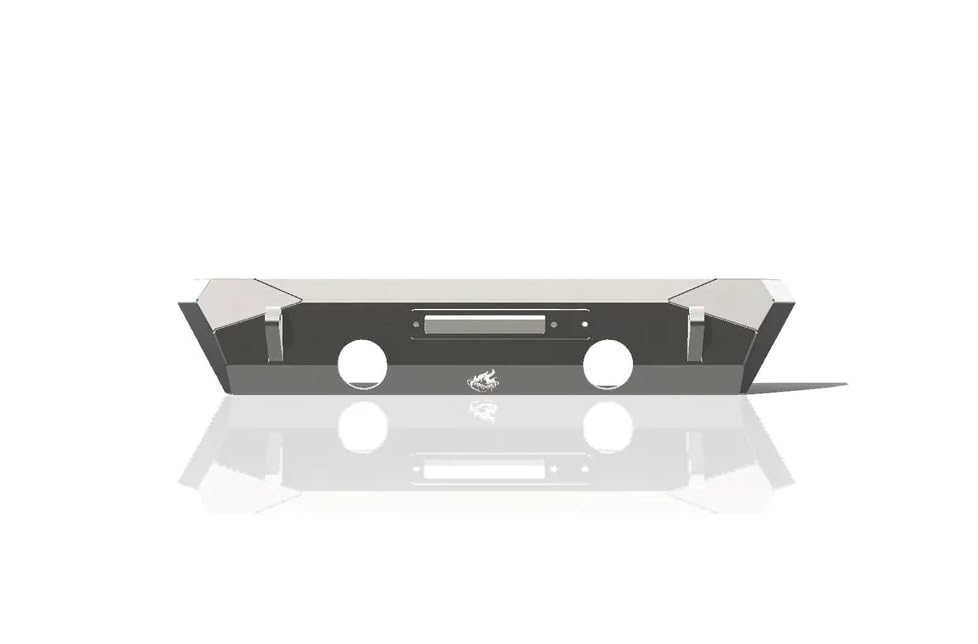 CrawlTek Stubby Pyro Front Bumper - Black compatible with 2007-2018 Jeep Wrangler JK
