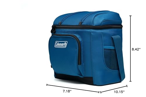 Coleman Insulated Chiller Soft Cooler, Leakproof 9/16/30 Can Cooler with 12+ Hour Ice Retention, Made with Recycled Materials, Great for Lunch, Camping, Beach, Pool, Sports, & More