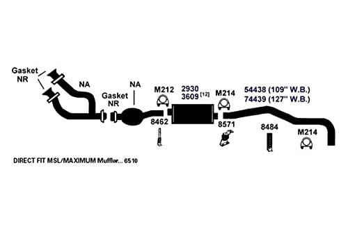 Exhaust Tail Pipe AP Exhaust Products 74439
