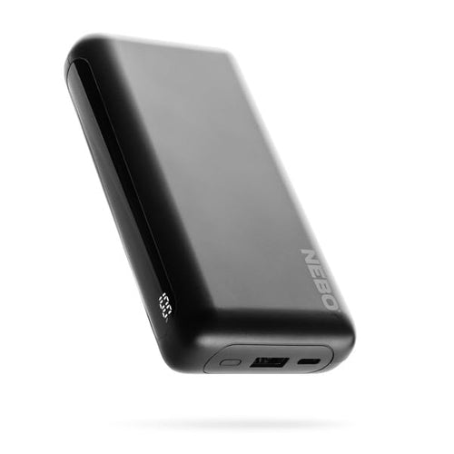 20K NEBO 20000mAh Power Bank | 74Wh Capacity, 2-Way Output Charging, Durable USB & USB-C Ports, Portable iPhone & Android Phone Charger, TSA Approved Travel Essential