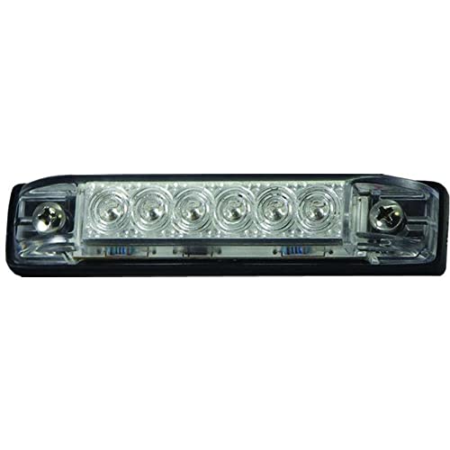 4" RGBW Slim Line LED Utility Strip Light - Clear Lens - Pkgd.