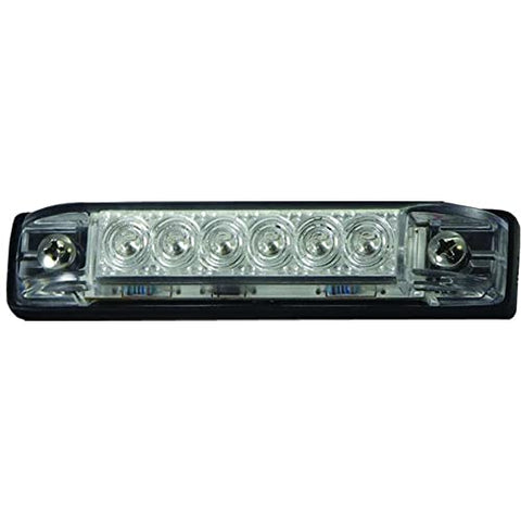 4" RGBW Slim Line LED Utility Strip Light - Clear Lens - Pkgd.