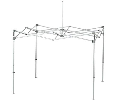 E-Z UP Instant Shelter Endeavor Canopy, 10' x 10', Octagonal-Legged Aluminum Frame, Professional Grade White Top, 100 Sq' of Shade