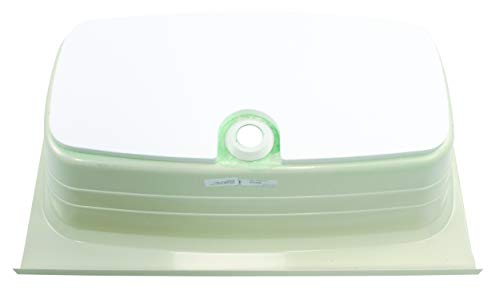 24" x 40" Lippert Replacement Parchment Bathtub with Center Drain, Scratch-Resistant ABS Acrylic for RVs, Travel Trailers, 5th Wheels, Motorhomes - P2440CDSPK