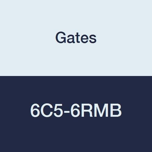 Gates Field Attachable 6C5-6RMB for C5C, C5D and C5M Hose, Male O-Ring Boss, Steel, 5/16" ID