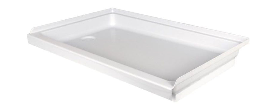 Shower Pan Assembly ICON 15240 SP2436LH-PW, Left Hand Drain