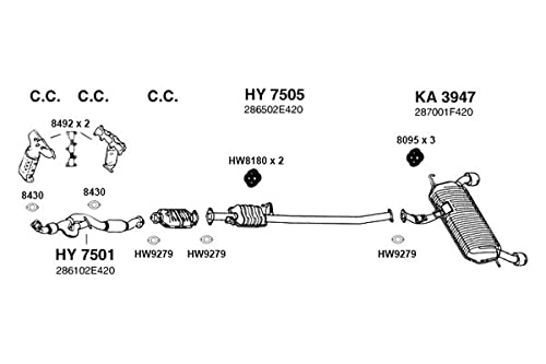 KA3947 Ansa - Rear Exhaust Muffler