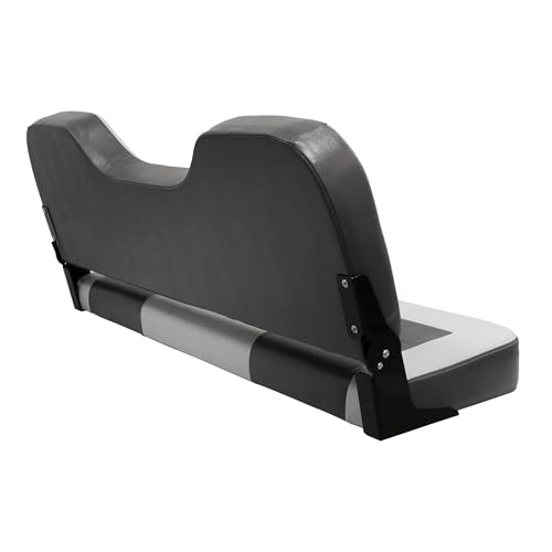 Pro Angler Wise 3348-1881 Bass Boat Tour Series 48" Fold Down Bench Seat, Marble/Regal Red/Charcoal