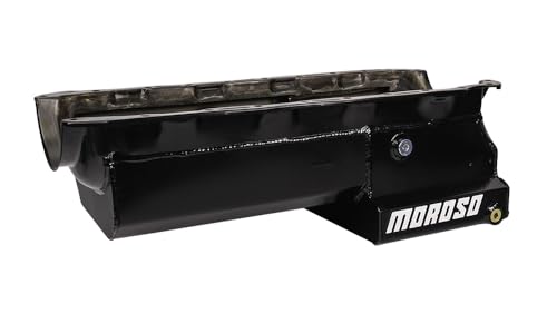 Moroso Deep Front Sump 21048 Eliminator Style Oil Pan for with Partitioned Tray for Chevy Big-Block Engines