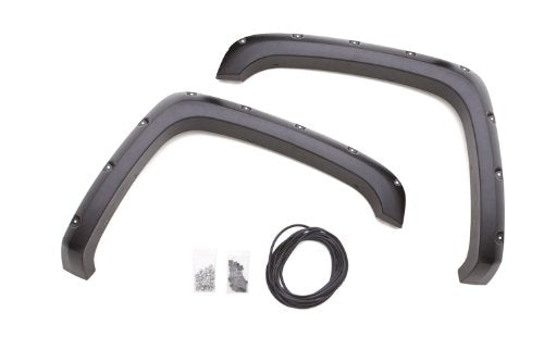 Lund Elite Series RX103TA Black Rivet Style Textured Front Fender Flare - 2 Piece