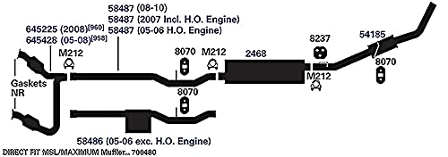 Exhaust Tail Pipe AP Exhaust Products 54185