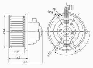 Blower Motor With Wheel Global Parts Distributors 700044 New