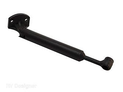 Door Support Strut RV Designer H277, Plastic, Spring-Loaded, 6-1/4 inch, 2 Per Pack, Cabinet Hardware, Black