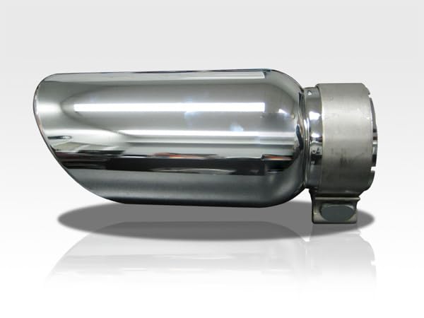 Exhaust Muffler Tip Black Horse, 3" inlet,4" outlet and 10" Length Single Wall Stainless Steel Compatible with All Cars, Trucks and SUVs-MT-RR01SS
