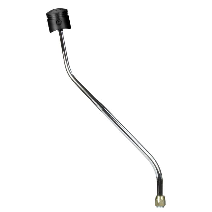 Lokar Performance Products cm Shifter Gm Th400 Chrome 23" Double Bend Lever Piston Black Knob CM400ANPB