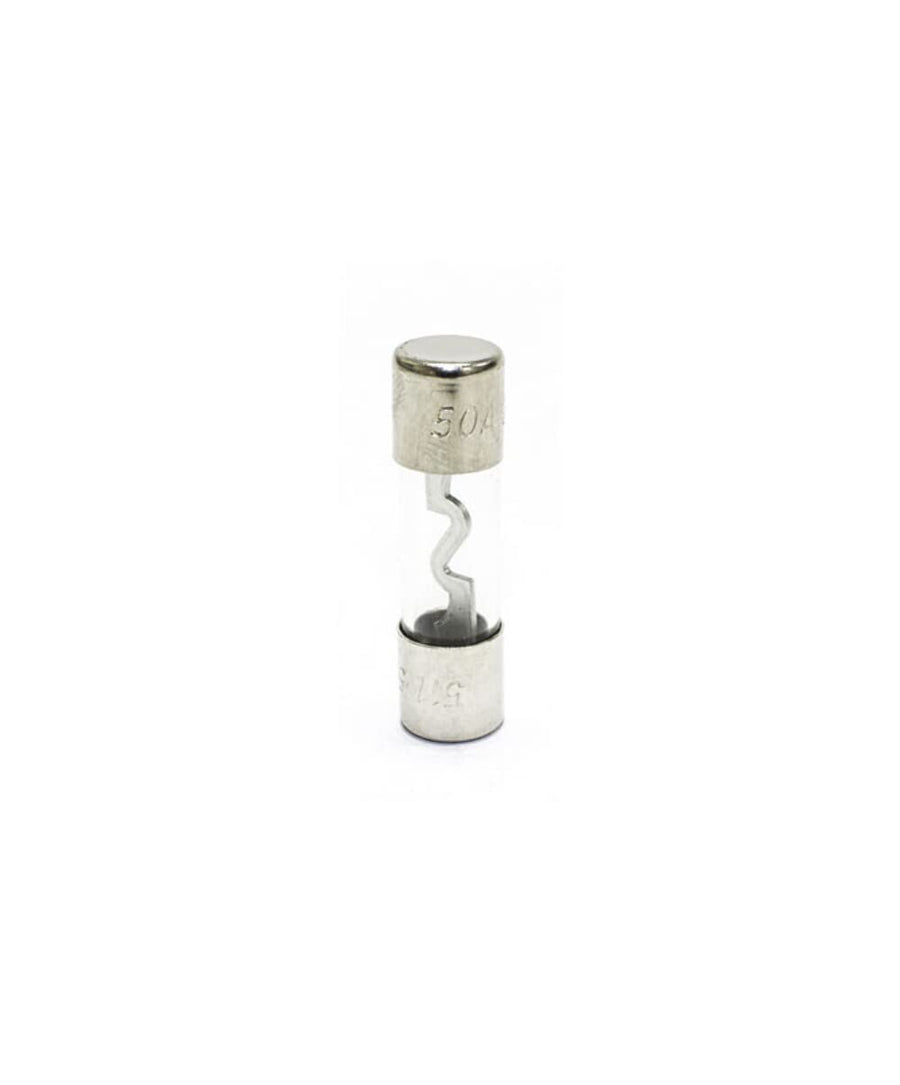 50 Amp Sierra International AGU Glass Tube Fuses (Pack of 2), Size 13/32" x 1.5"
