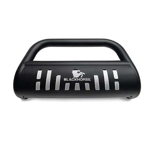 Black Horse Off Road Black Bull Bar with Skid Plate CBB-FOB2601SP Compatible with 2008-2011 Mazda Tribute/Mercury Mariner & 2008-2012 Ford Escape